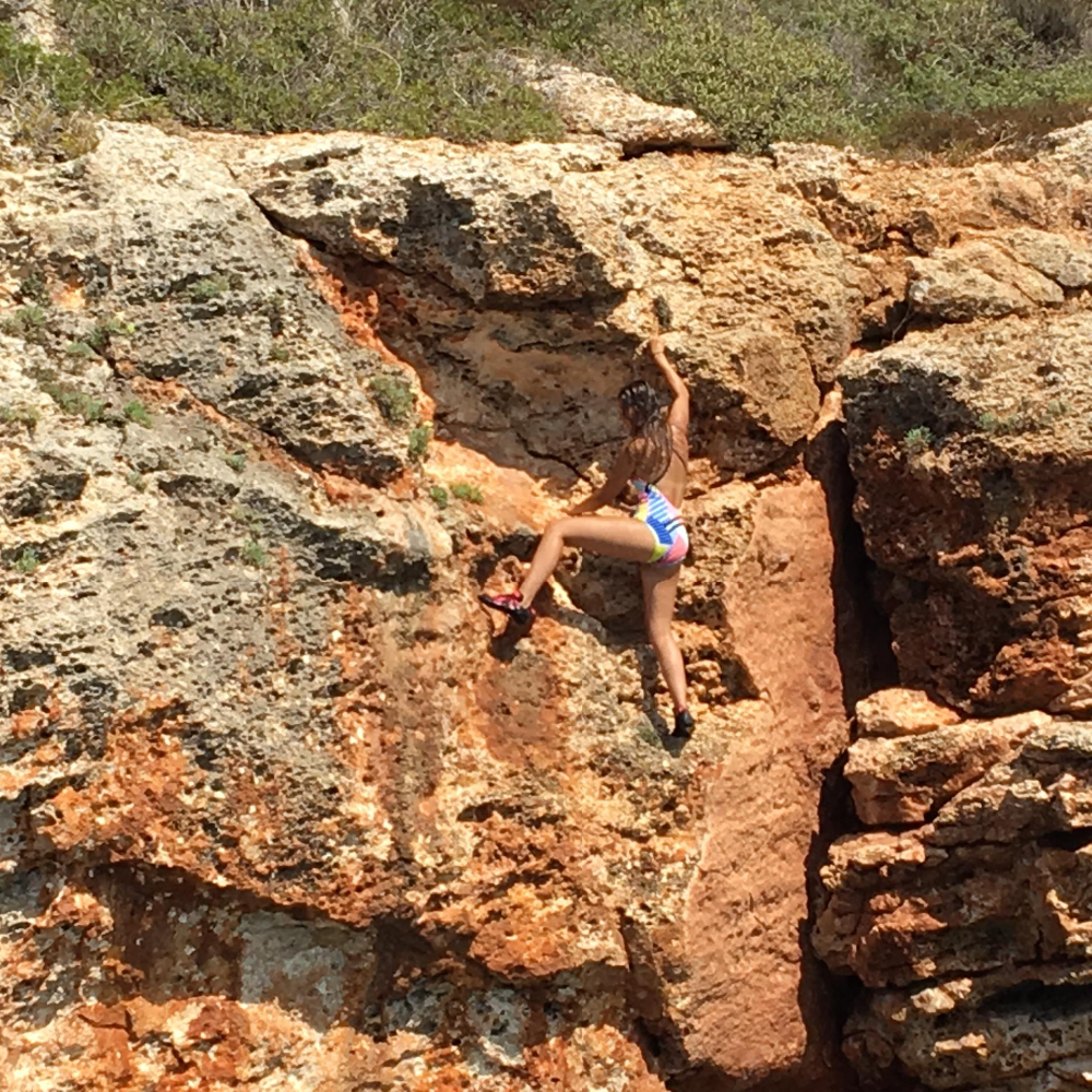 Anina en pleine action